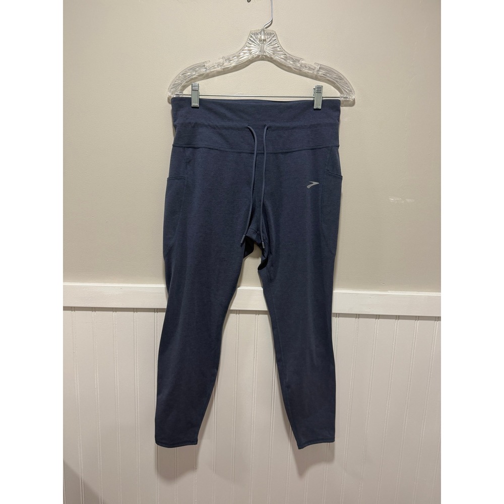 Brooks Luxe Tight Blue Workout Everyday Activewear Running Women Size Large